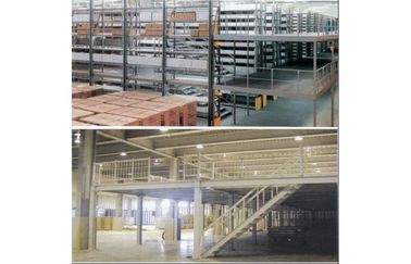 Het industriële opschorten rekt - mezzanine vloer, staal opschortende rekken, 1000kg/square-meter