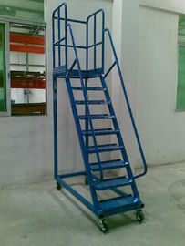 staal paste de hoge het beklimmen ladder Beweegbare 1m - 2m voor Supermarkt aan