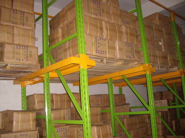 hoog - dichtheidsaandrijving in pallet het rekken met gebeëindigde de deklaag van het nevelpoeder