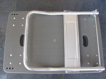 logistisch centra vouwbaar plastic karretje met blauw/grijs, capaciteit 150kg