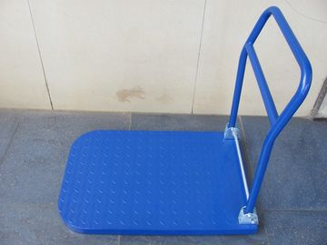 150kg/van het het staalkarretje van 300kg vouwbaar het pakhuismateriaal met leuning