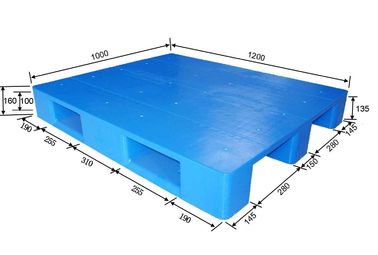 1200 X 1000mm het plastic materiaal van het palletpakhuis met dynamische lading, 2000kg