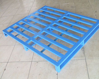 Aangepast het Schilderen het Pakhuismateriaal van de Staalpallet, Standaardpalletgrootte voor Opslag